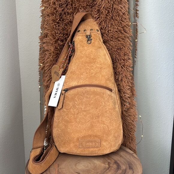 - Myra Bag Marigold Scroll Sling Bag - Picture 1 of 8